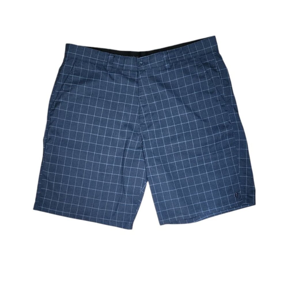 Hang Ten Shorts Mens Size 40 Navy Blue Comfort Waist Pockets‎ Everyday Casual